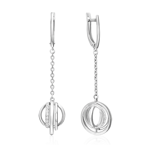 

Серьги из серебра с фианитом PLATINA jewelry 02-5141-00-401-0200, 02-5141-00-401-0200