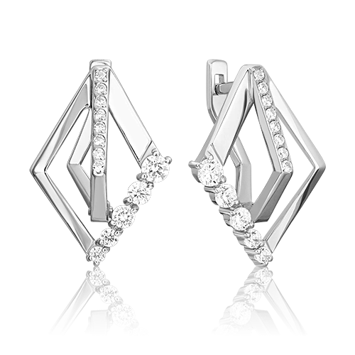 

Серьги из серебра с фианитом PLATINA jewelry 02-5140-00-401-0200, 02-5140-00-401-0200