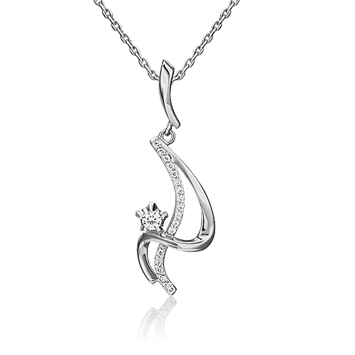 

Кулон из белого золота с бриллиантом PLATINA jewelry 03-0129-00-101-1120-30, 03-0129-00-101-1120-30