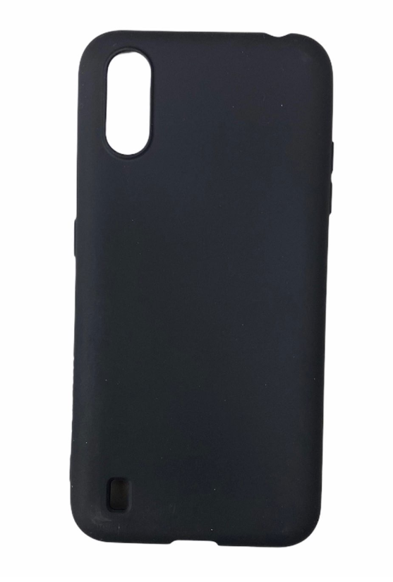 Чехол-накладка FaisON Soft Matte для Samsung Galaxy A01 силикон (черный)
