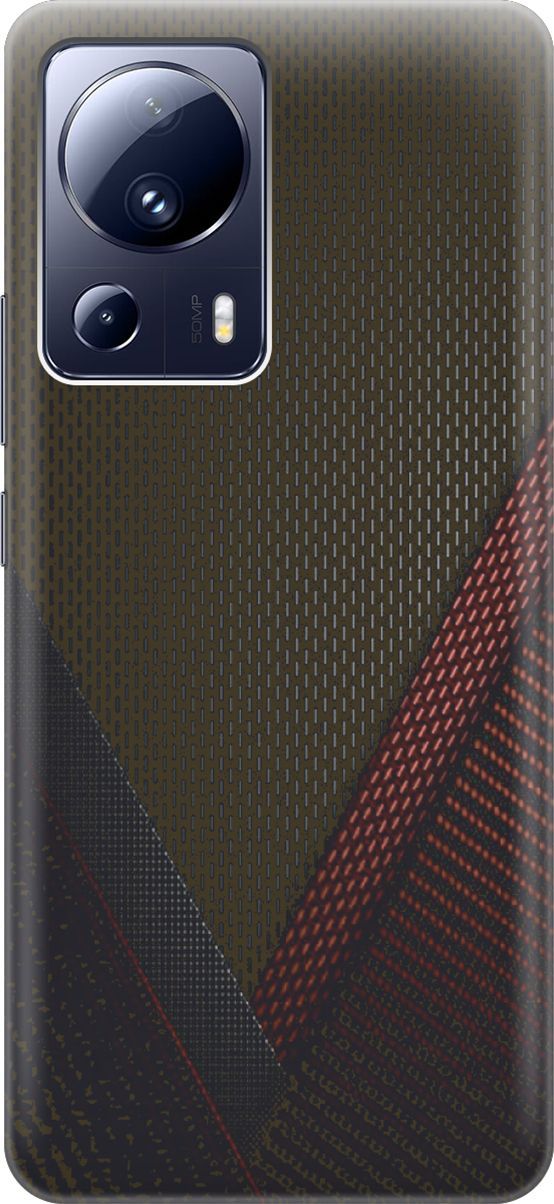 

Силиконовый чехол на Xiaomi 13 Lite "Полотна", Красный;черный, 158496