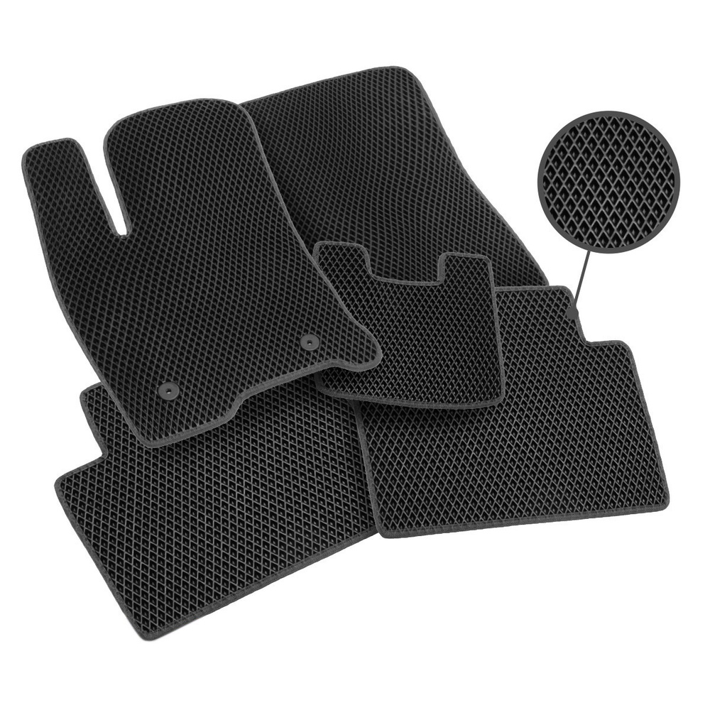 

EVA коврики для Audi A4 (B6, B7) 2000-2006 ViceCar Ауди АAM3003R салатовый, A4