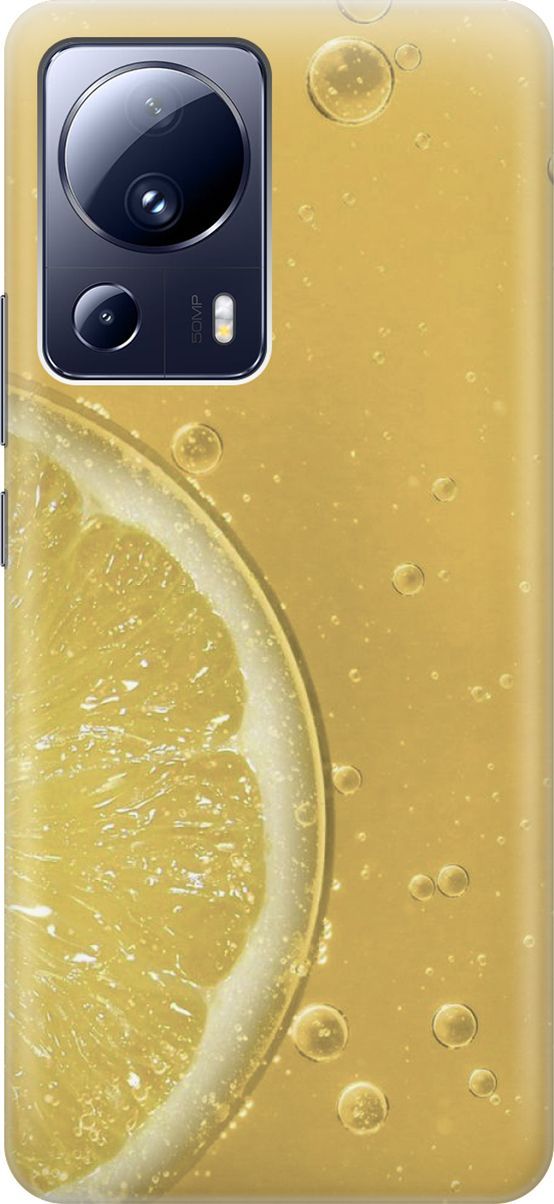 

Силиконовый чехол на Xiaomi 13 Lite "Лимонад", Белый;желтый, 158498