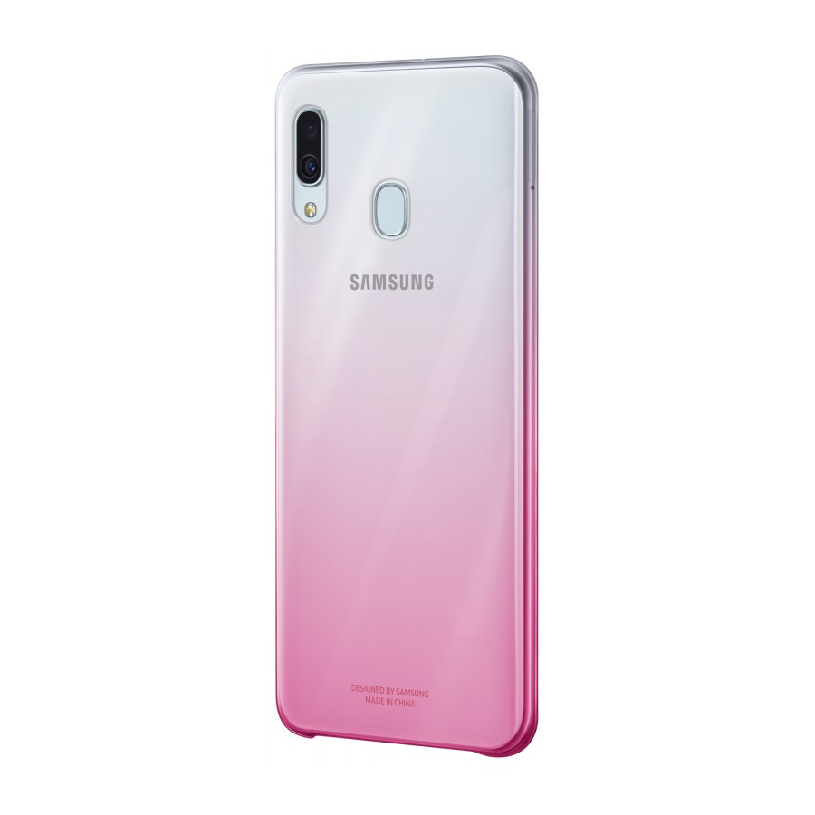 Чехол Samsung Gradation Cover для Galaxy A30 (прозрачно-розовый) (EF-AA305CPEGWW)