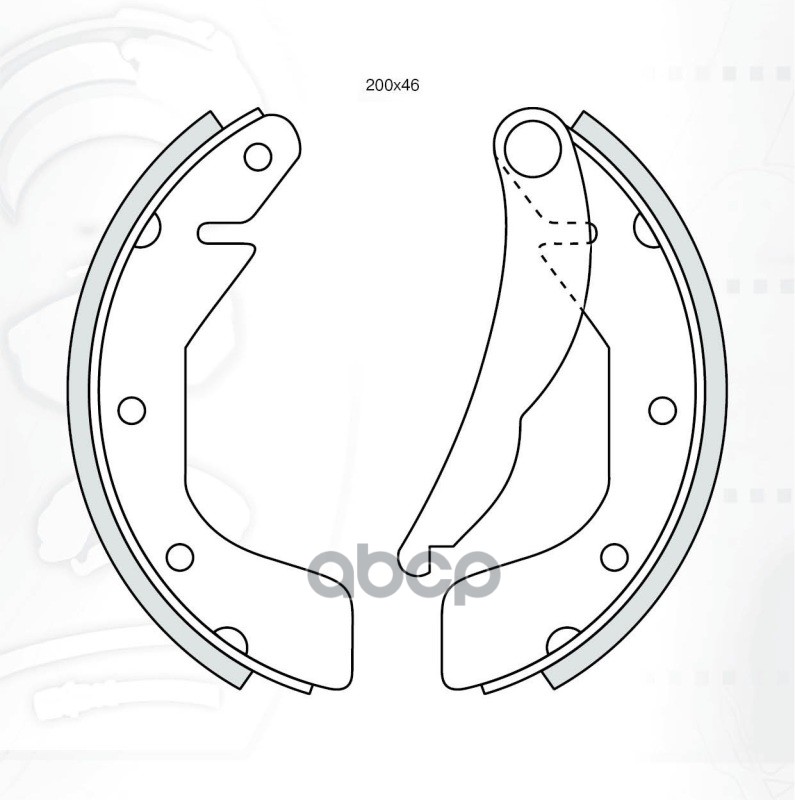 фото Колодка торм. задн. барабанная dafmi da132 chevrolet lanos, sens, daewoo nexia dafmi da132