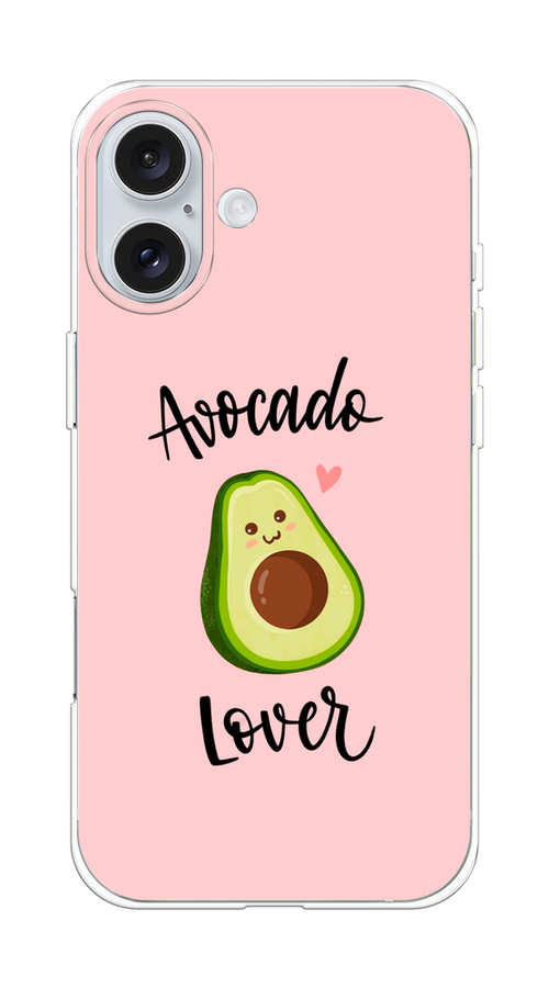 

Чехол на Apple iPhone 16 Plus "Avocado lover", Розовый;зеленый, 16150-1