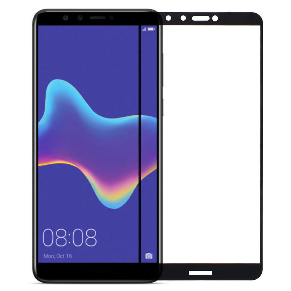

Защитное стекло для Huawei Enjoy 8 Plus, Y9 (2018) полное покрытие (полноэкранное) черное