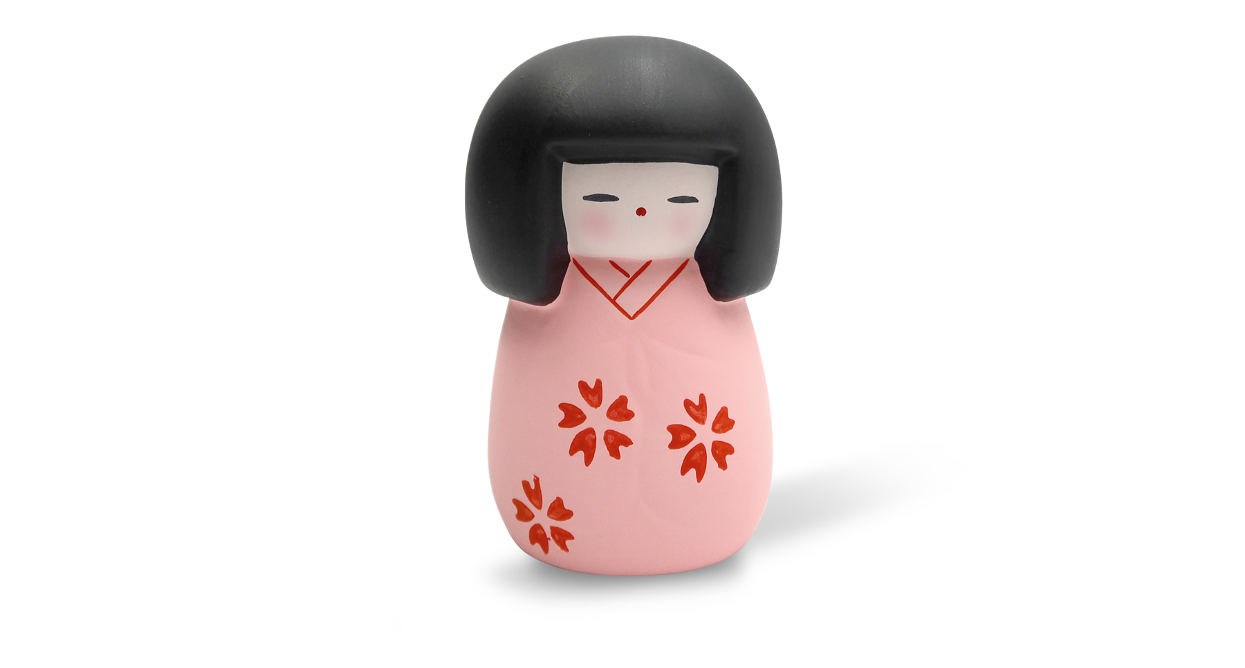 фото Сувенир мини куколка кокэси 10см, ручная работа, розовый (made in japan) hatamoto japan