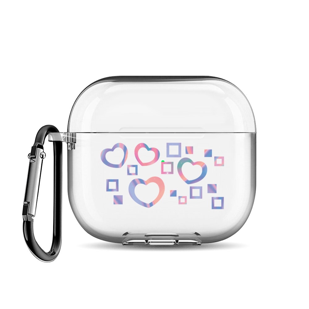 

Чехол для наушников AirPods 3 "Сердечки и геометрия", AIPC-430-9E-1