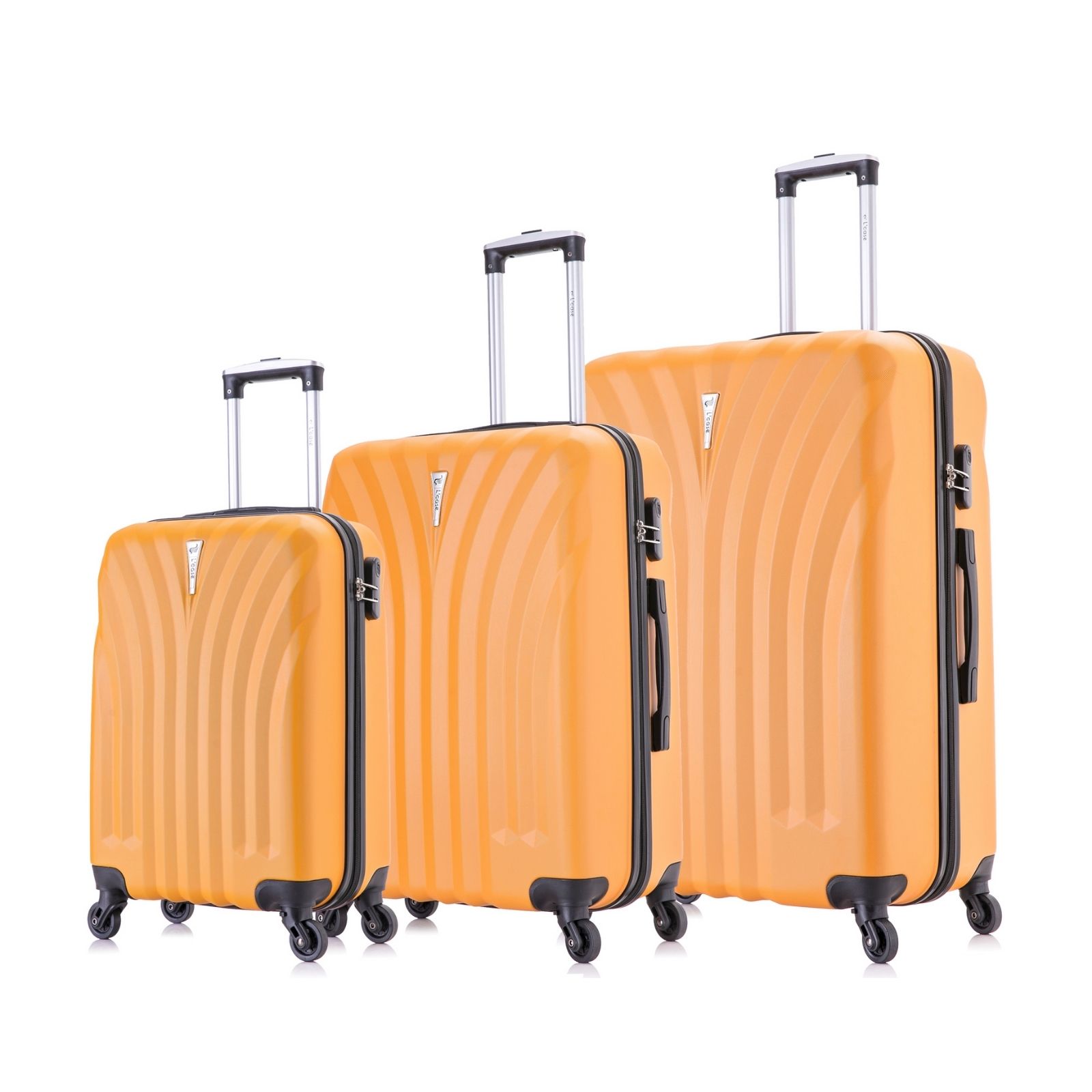 фото Комплект чемоданов l'case phuket оранжевый s/m/l