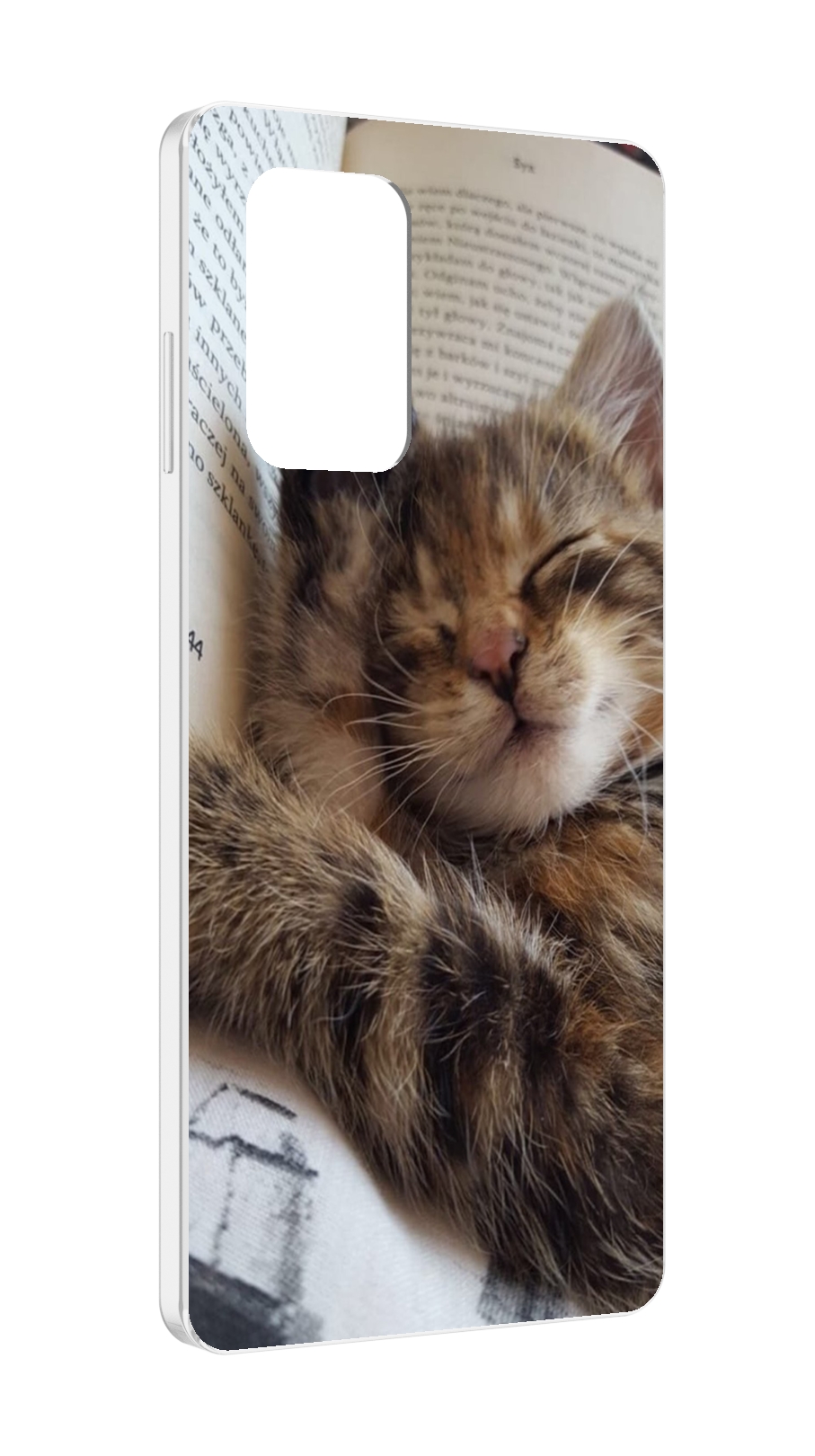Чехол MyPads Спящий-котенок для ZTE Blade A72 / ZTE Blade V40 Vita
