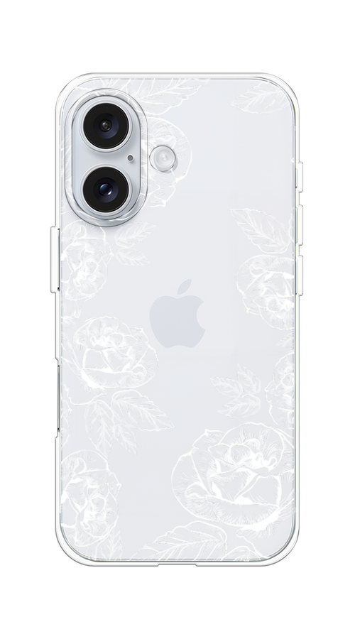 

Чехол на Apple iPhone 16 "Розы графика", Черный;серый, 16050-1