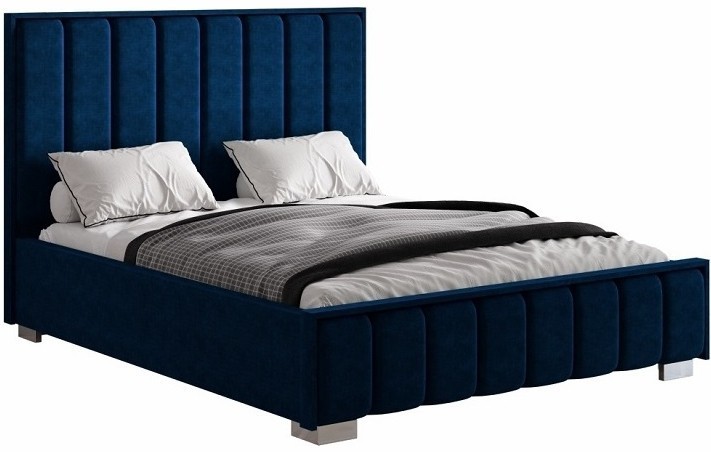 фото Семья мебелони кровать с подъемным механизмом 120х200 мирабель синий