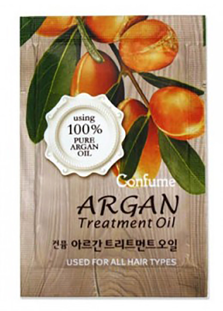 фото Масло аргановое для волос пробник welcos confume argan treatment oil pouch