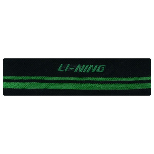 фото Повязка li-ning headband aqar026-3, black/green