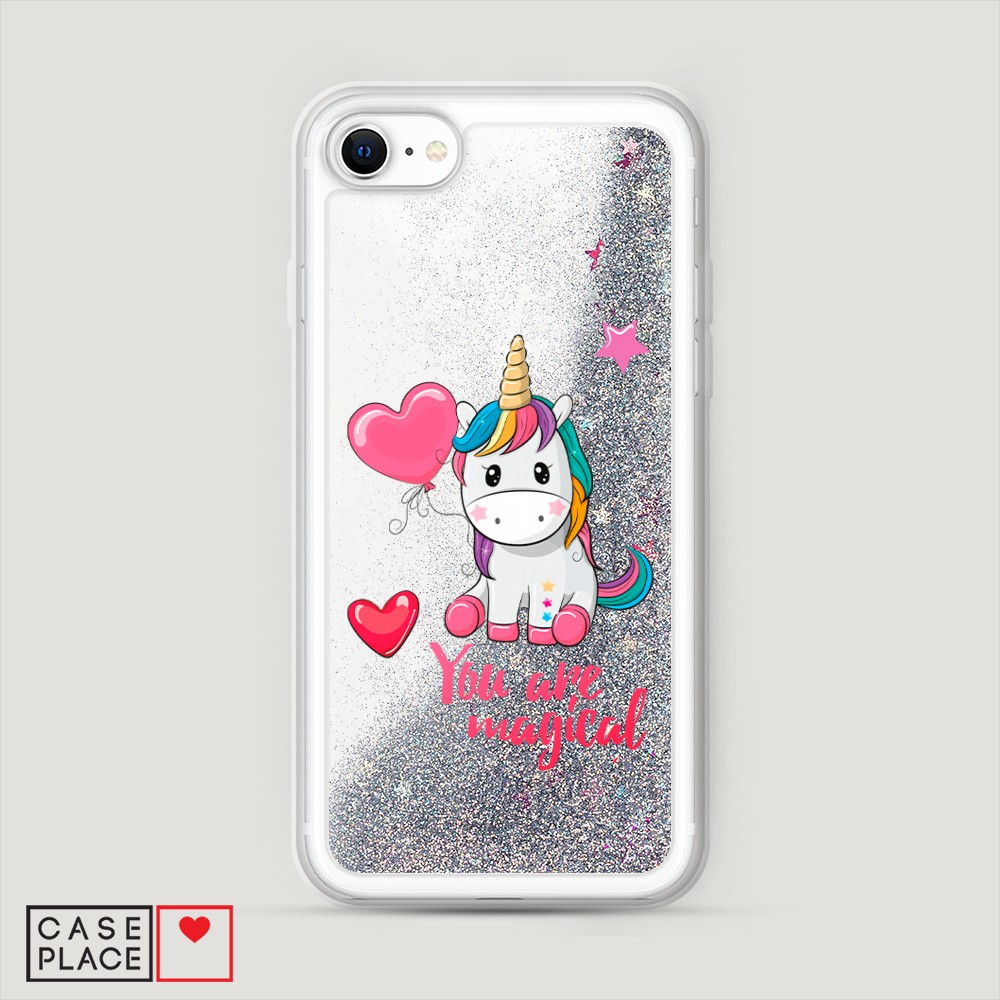 

Чехол Awog на Apple iPhone SE 2020 / Айфон SE 2020 "Волшебная единорожка", Разноцветный, 12491-1