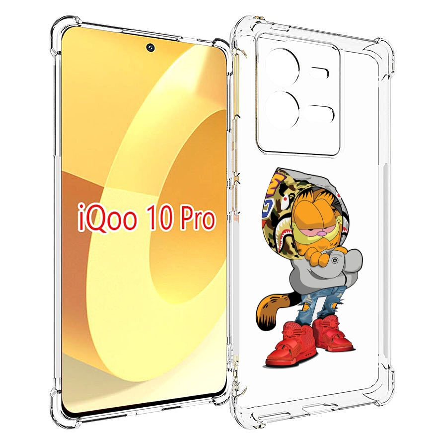 

Чехол MyPads модный-котяра детский для Vivo iQOO 10 Pro, Прозрачный, Tocco