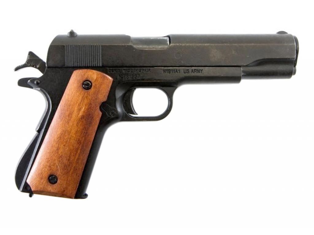 

ММГ пистолет автоматический M1911A1 45 (черный, США, 1911, 1-я и 2-я Мировые войны)