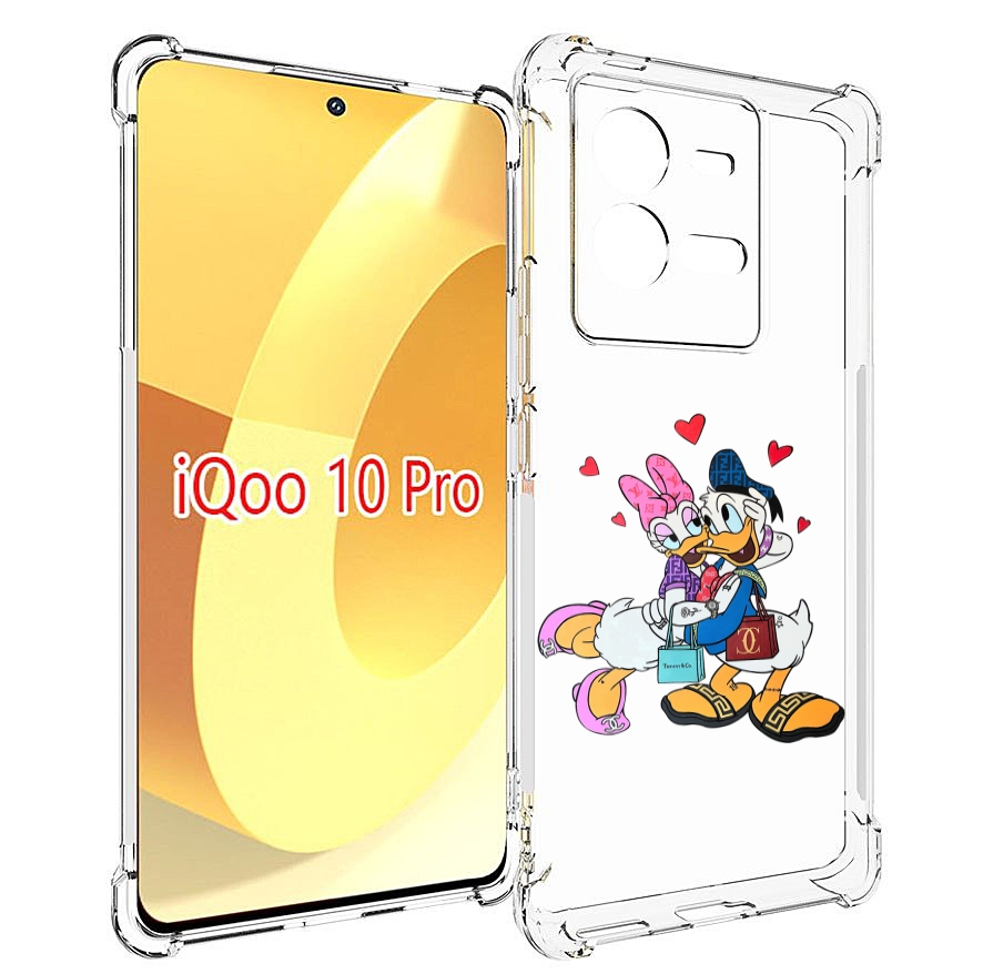 

Чехол MyPads модные-влюбленные-утки для Vivo iQOO 10 Pro, Прозрачный, Tocco