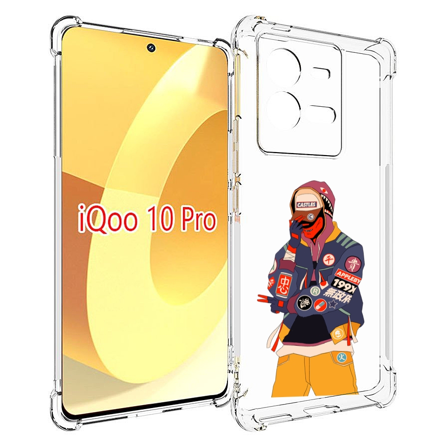 

Чехол MyPads модник для Vivo iQOO 10 Pro, Прозрачный, Tocco