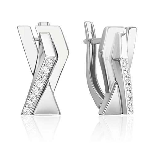 

Серьги из белого золота с фианитом PLATINA jewelry 02-5132-00-401-1120, 02-5132-00-401-1120