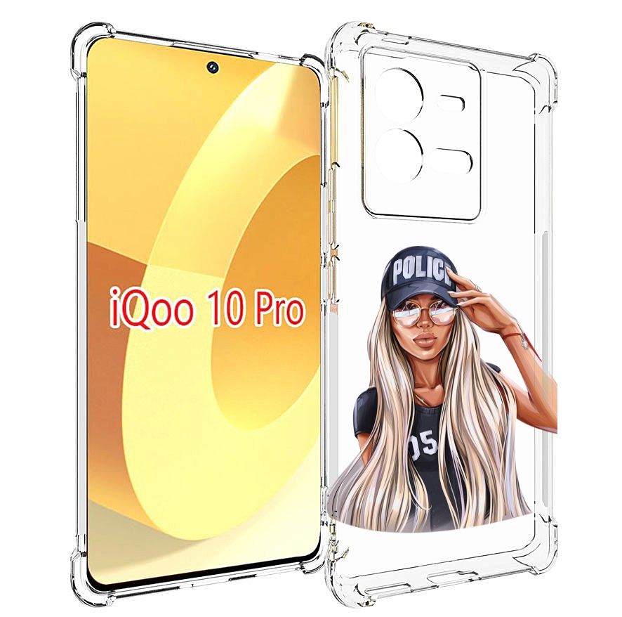 

Чехол MyPads модная-девушка-арт женский для Vivo iQOO 10 Pro, Прозрачный, Tocco