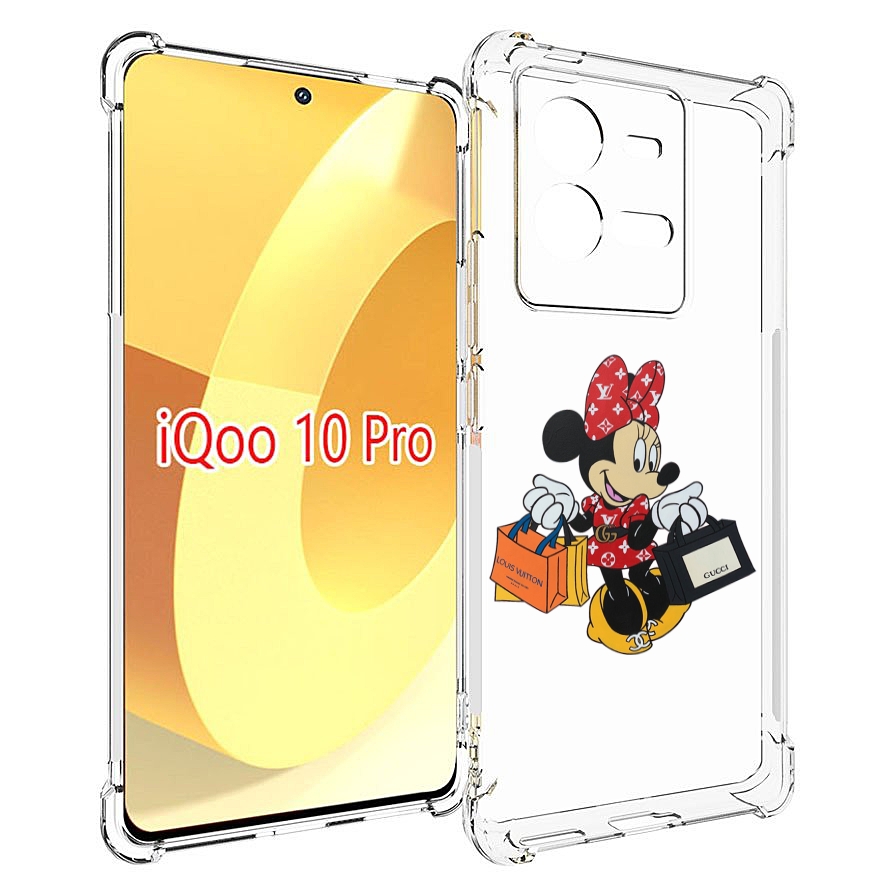

Чехол MyPads модная-девочка-из-микки-мауса женский для Vivo iQOO 10 Pro, Прозрачный, Tocco