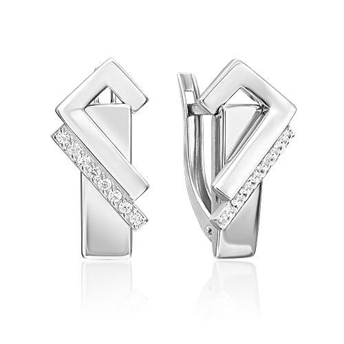 

Серьги из белого золота с фианитом PLATINA jewelry 02-5122-00-401-1120, 02-5122-00-401-1120