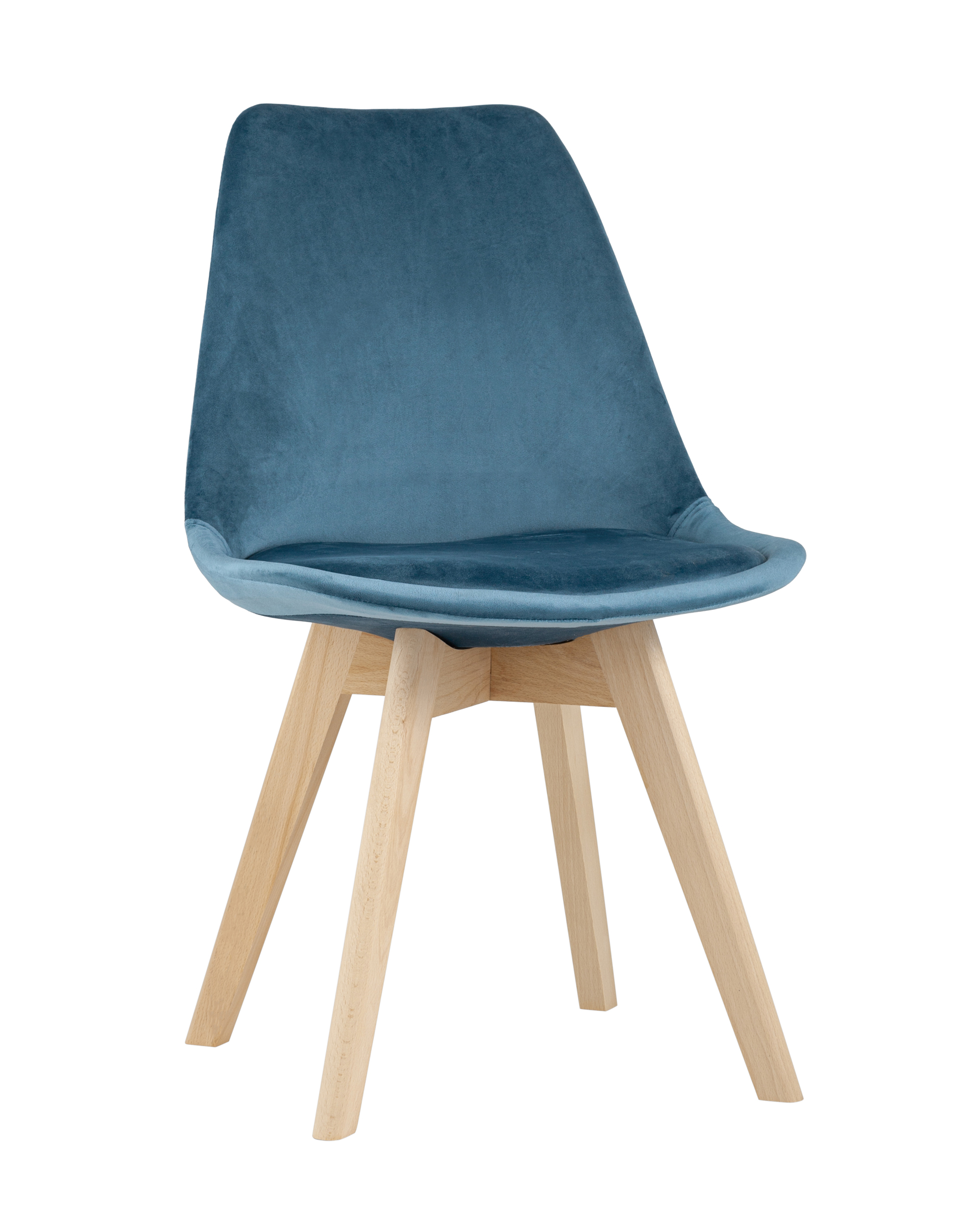 фото Стул для кухни frankfurt велюр, синий stool group