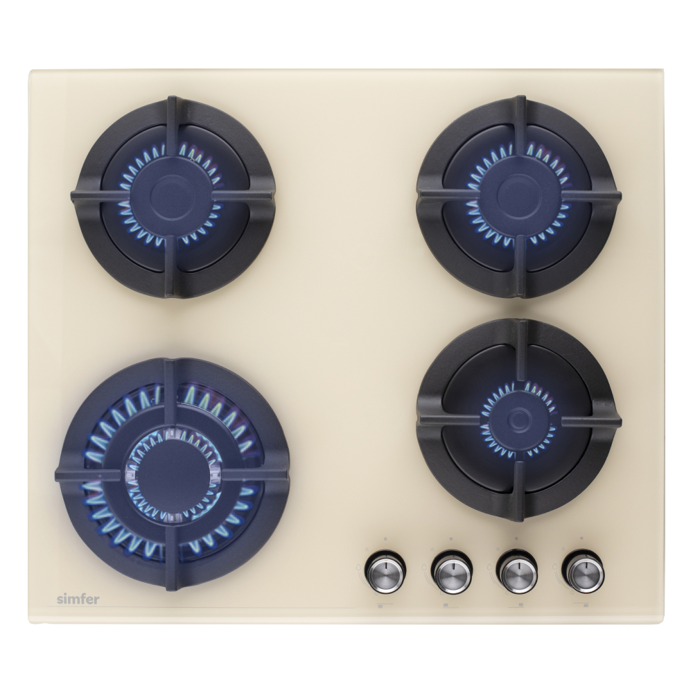 Встраиваемая варочная панель газовая Simfer H60N41O571 бежевый