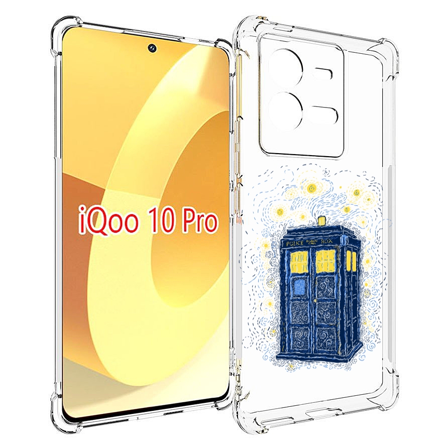 

Чехол MyPads будка рисунок для Vivo iQOO 10 Pro, Прозрачный, Tocco