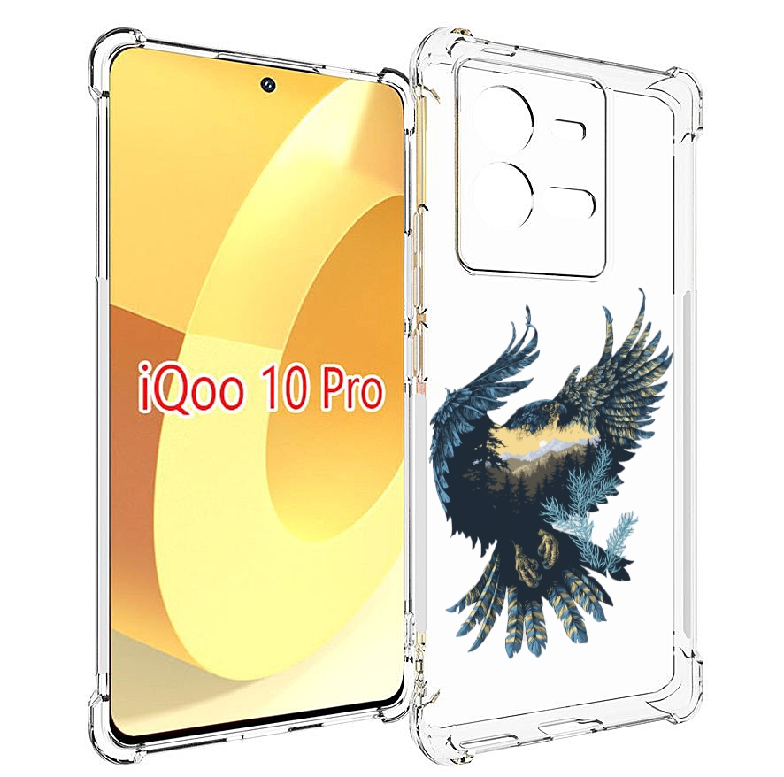 

Чехол MyPads мирок в соколе для Vivo iQOO 10 Pro, Прозрачный, Tocco