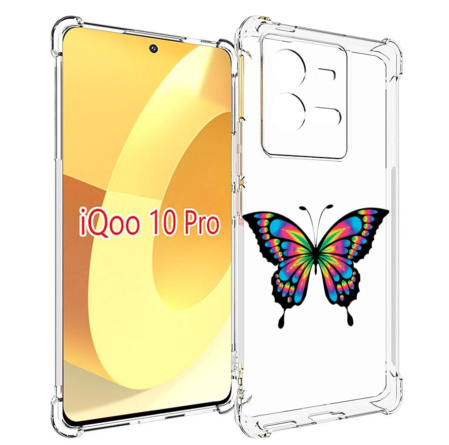

Чехол MyPads мини-бабочка для Vivo iQOO 10 Pro, Прозрачный, Tocco