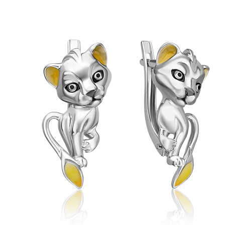 

Серьги из серебра с эмалью PLATINA jewelry 02-5107-00-000-0200, 02-5107-00-000-0200