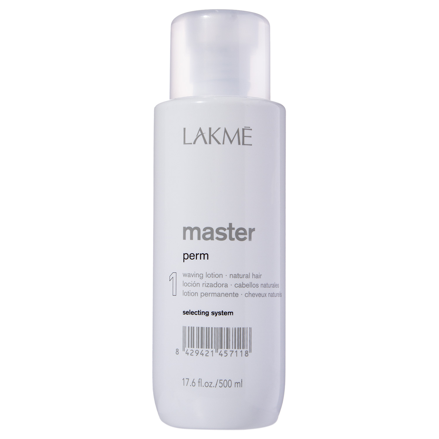 Лосьон для завивки натуральных волос Lakme MASTER PERM SELECTING 500 мл нейтрализатор для химической завивки epica shape wave 100 мл