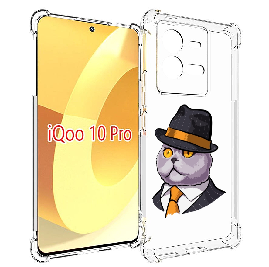 

Чехол MyPads британец для Vivo iQOO 10 Pro, Прозрачный, Tocco