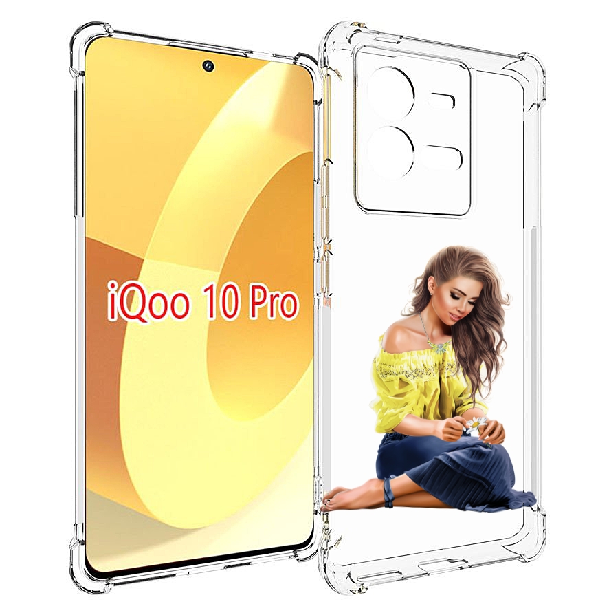 

Чехол MyPads миленькая-девочка женский для Vivo iQOO 10 Pro, Прозрачный, Tocco