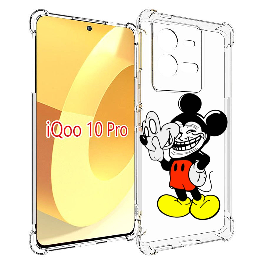 

Чехол MyPads микки-маус-троллер для Vivo iQOO 10 Pro, Прозрачный, Tocco