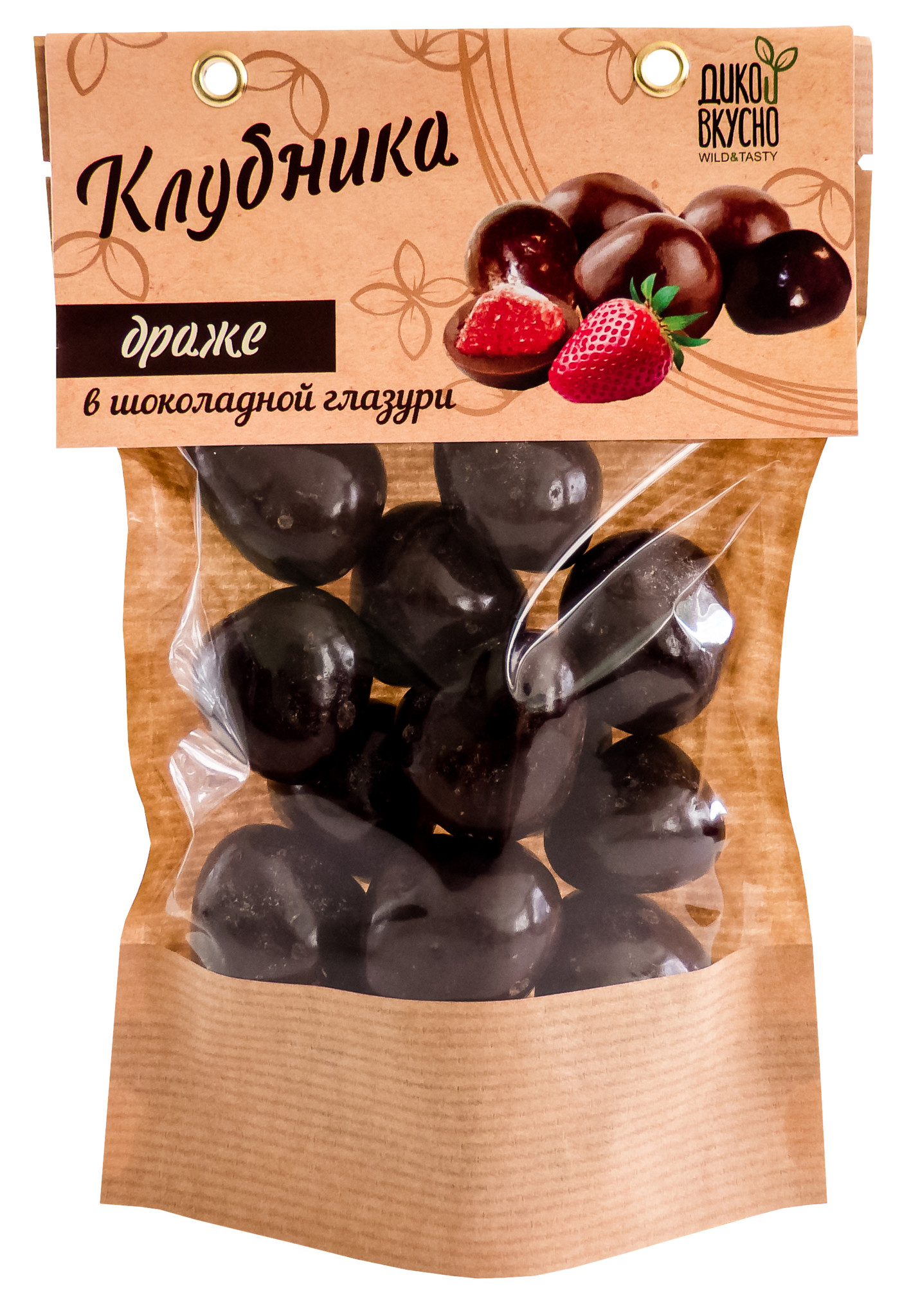 

Дико Вкусно Клубника в шоколадной глазури 150 грамм