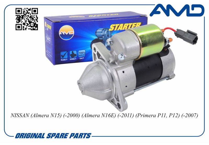 

Стартер 233000M302 AMDEL631 1,2KW 8T NISSAN Almera -00 Primera P11, P12 -07