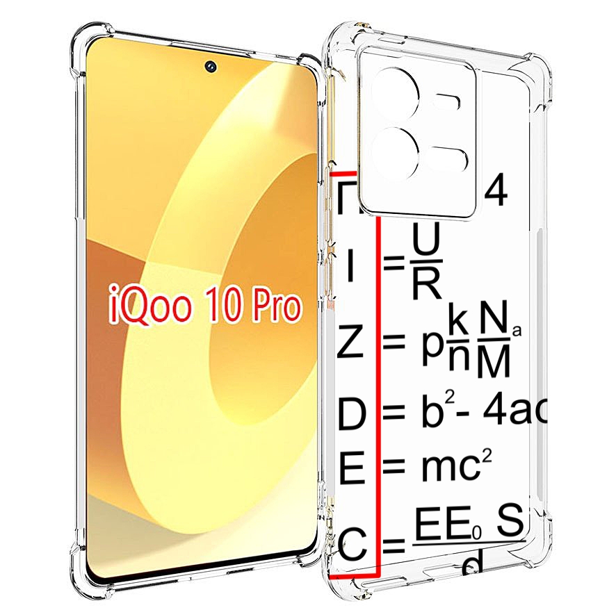 

Чехол MyPads математические-формулы для Vivo iQOO 10 Pro, Прозрачный, Tocco