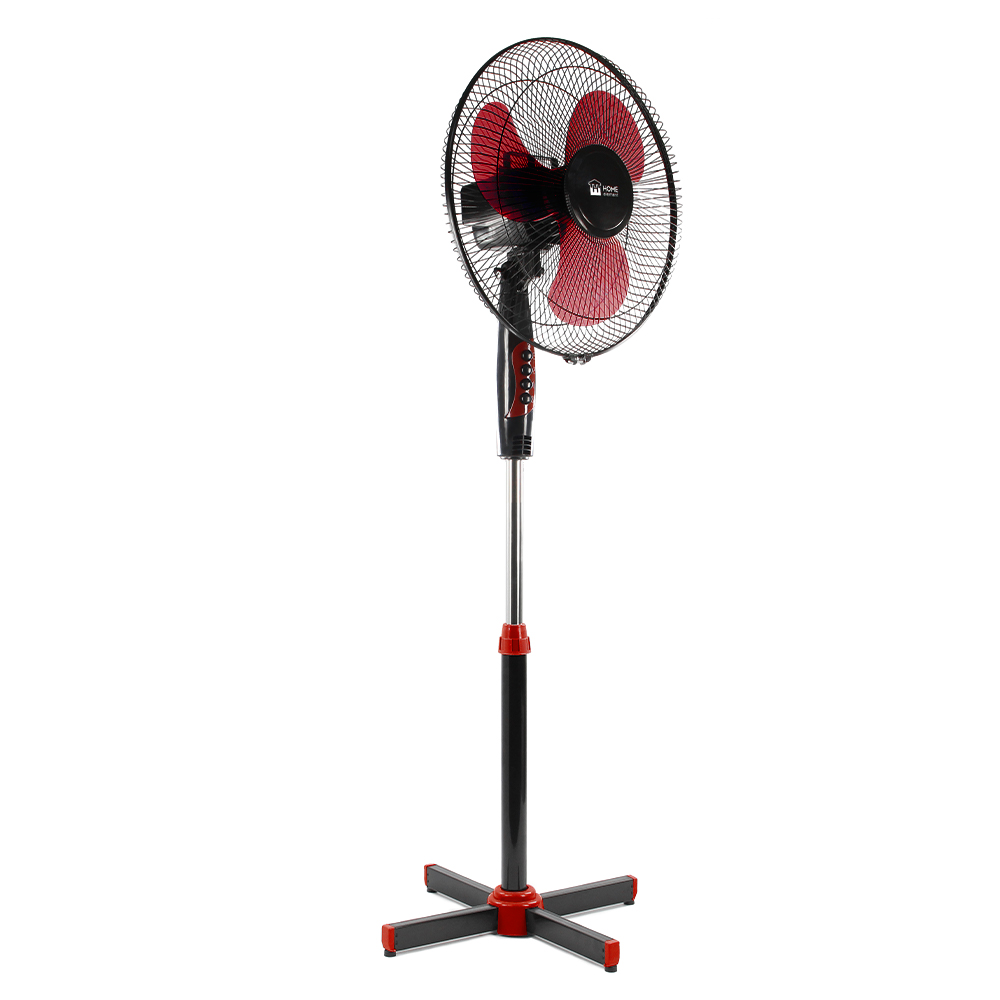 Вентилятор напольный Home Element HE-FN1204 красный; черный пылесос напольный hyundai hyv c3075 красный