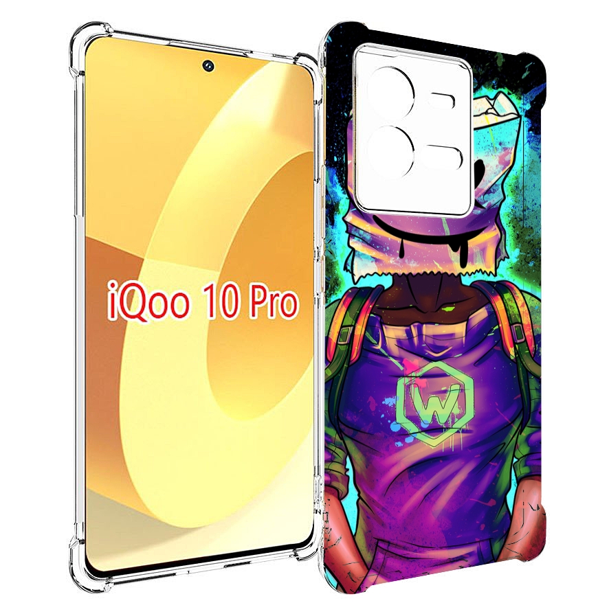 

Чехол MyPads маршмеллоу-глитч для Vivo iQOO 10 Pro, Прозрачный, Tocco