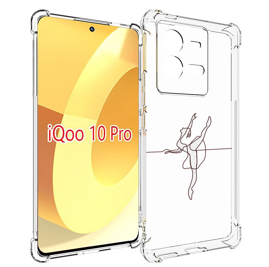 

Чехол MyPads маленькая-баллерина для Vivo iQOO 10 Pro, Прозрачный, Tocco