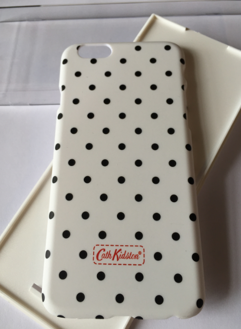 

Чехол-накладка Cath Kidston для Apple iPhone 6/6S пластиковый белая в горошек