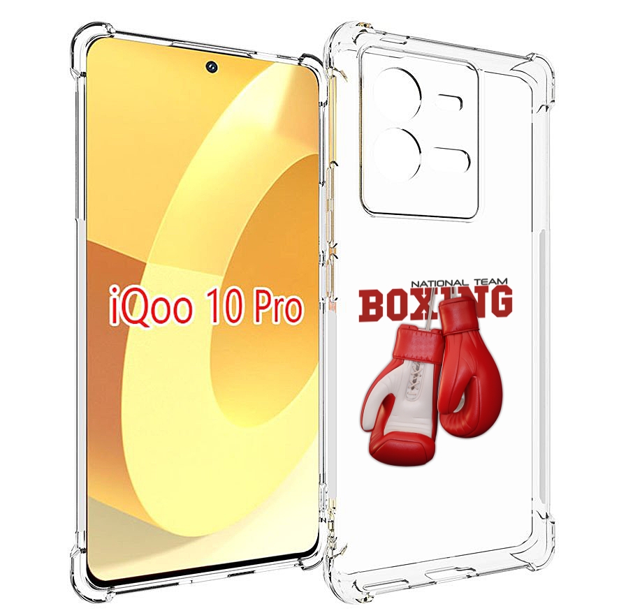 

Чехол MyPads боксерские перчатки для Vivo iQOO 10 Pro, Прозрачный, Tocco