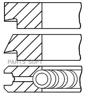 фото Goetze 08-438300-00 кольца dm.72.00 std [1.2-1.2-2.0] 1 пор.