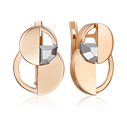 

Серьги из белого золота/красного золота PLATINA jewelry 02-5053-00-000-1111, 02-5053-00-000-1111