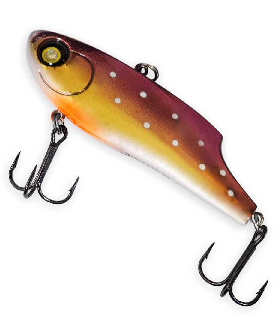 

Раттлин виб для зимней рыбалки BAT COLMIK BT022 70 мм, 23.5 гр, цв. В057, Бежевый;белый;золотистый;коричневый;фиолетовый, COLMIK