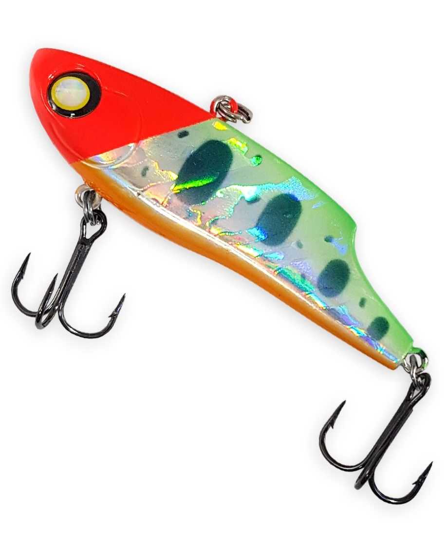 

Раттлин виб для зимней рыбалки BAT COLMIK BT022 70 мм, 23.5 гр, цв. В040, Красный;прозрачный;разноцветный;серебристый, COLMIK